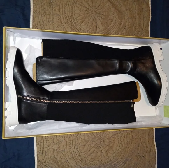 Michael Kors Ridley Lug Sole Tall Boots - Picture 4 of 11